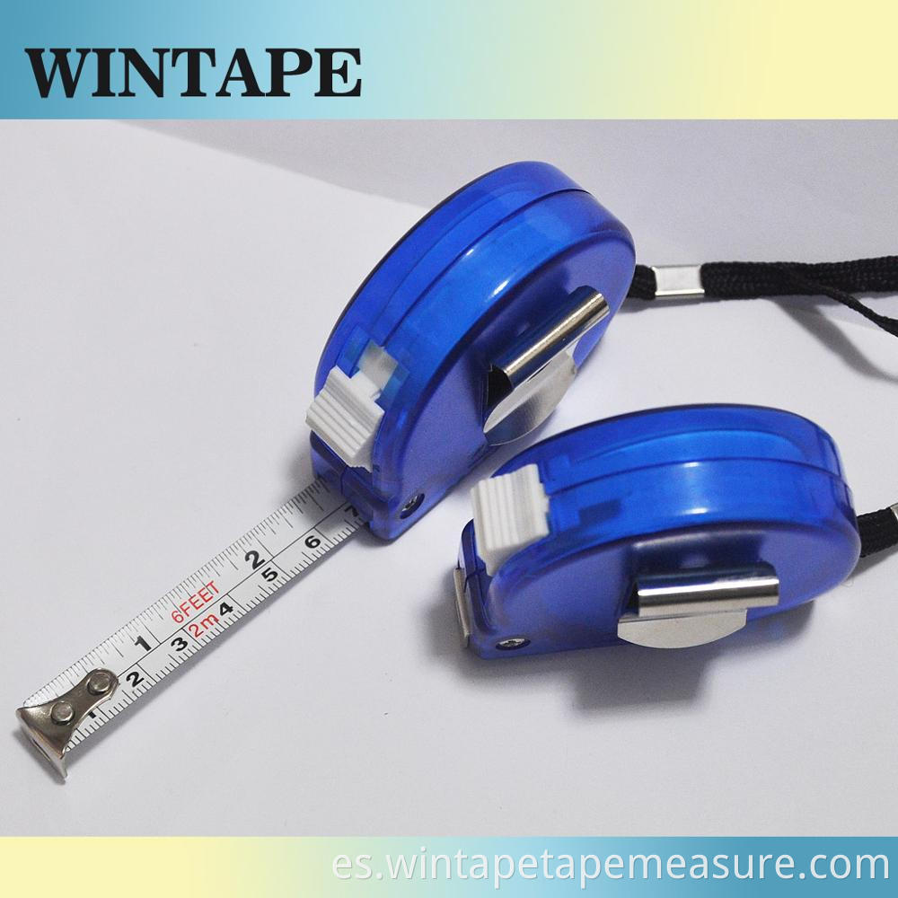 3 m 5 m 7,5 m 10 m ABS caja transparente cinta métrica de acero flexible herramientas cinta retráctil de medición pequeña